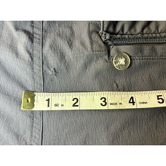 Prana Convertible Zip Off Outdoor Activewear Hiking Pants Womens 14 Gray shorts - Picture 8 of 10